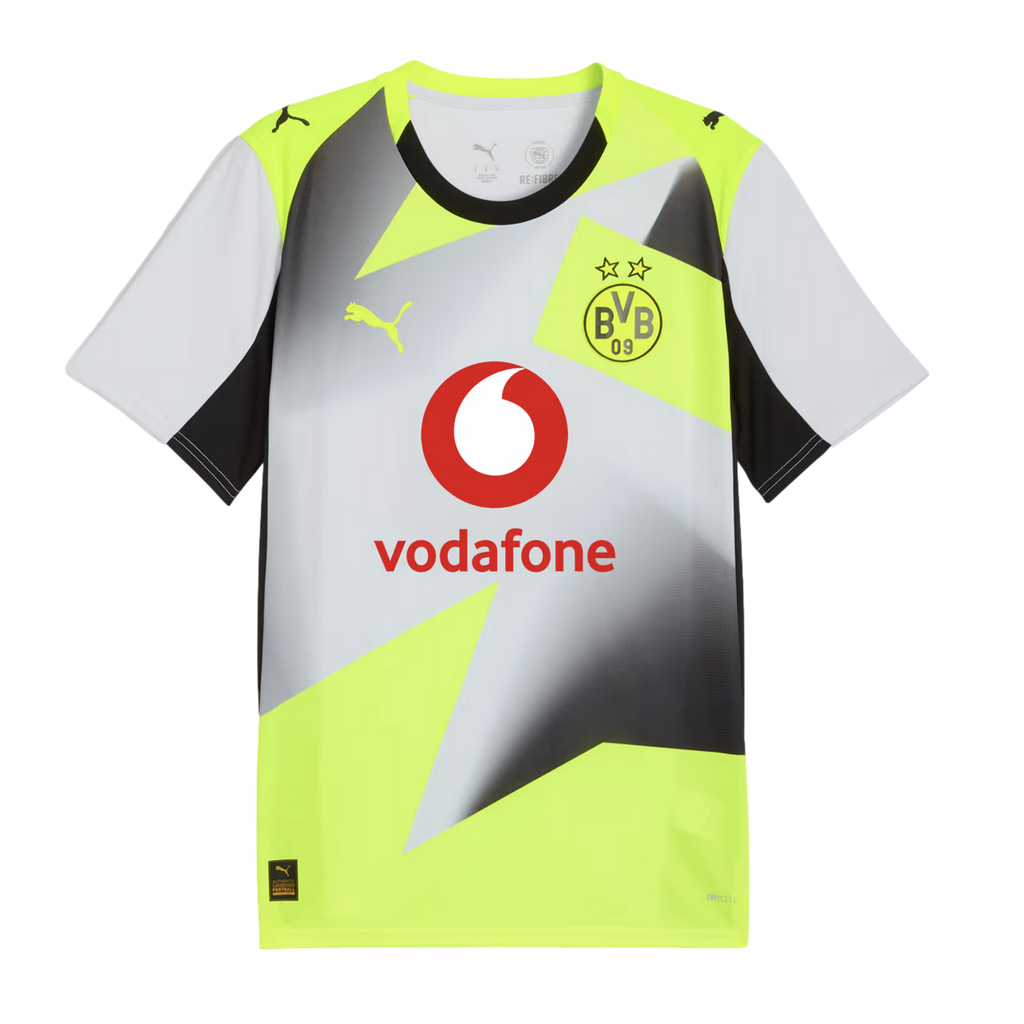 Puma Borussia Dortmund 25/26 Away Jersey Soccer 780104-02 Yellow