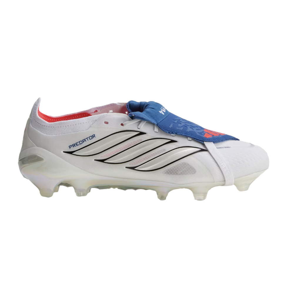  Predator サッカーシューズ ホワイト/ブルー/レッド Predator Elite Foldover Tongue Firm Ground Cleats Soccer JS0376 White