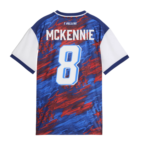 PUMA CdG FC サッカーシャツ Lサイズ McKennie 8 US Passion Youth Jersey Soccer 660565-01 Blue