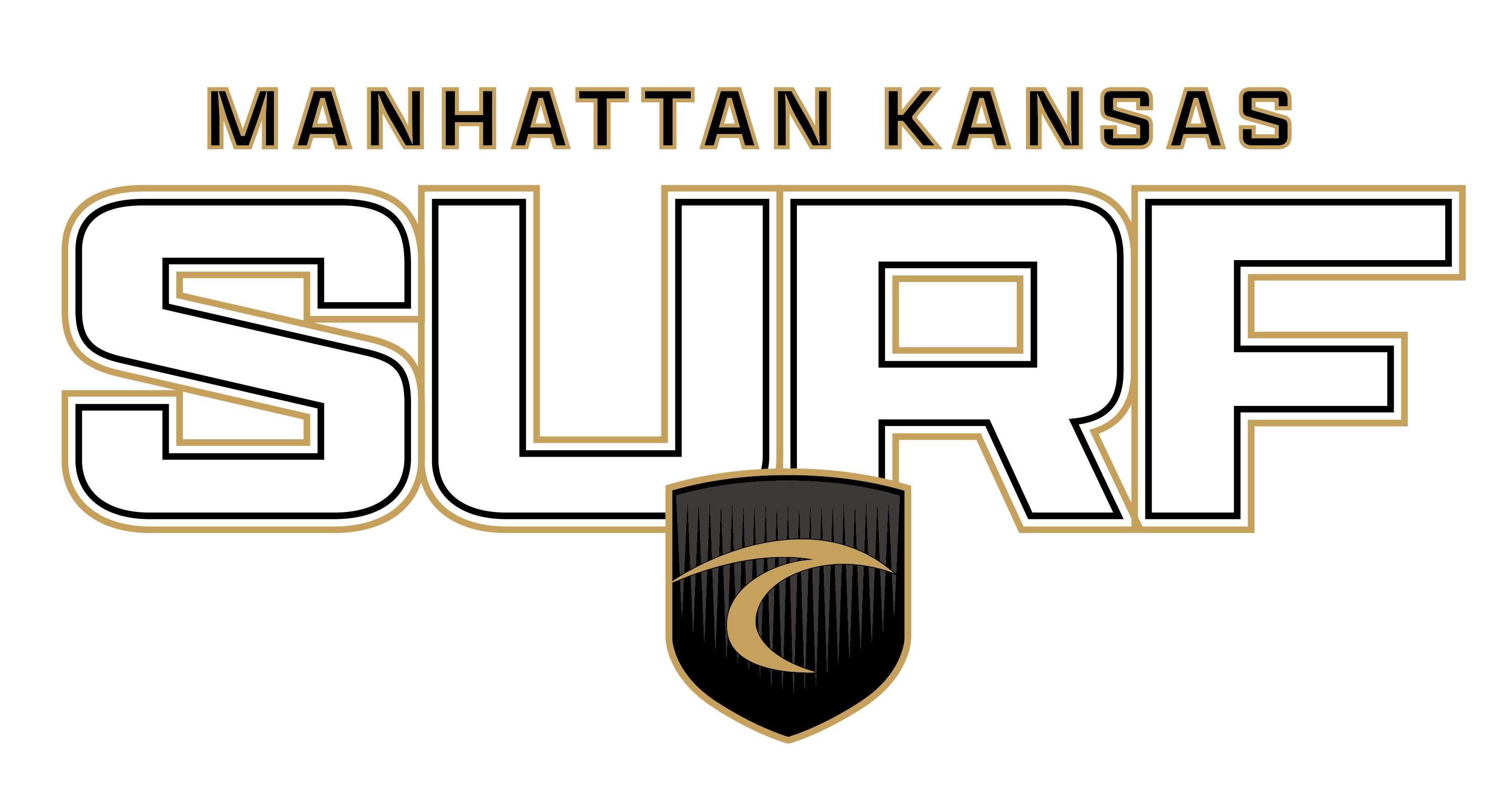 Surf 2026 Middle Chest Shield Trace Logo - Manhattan Kansas