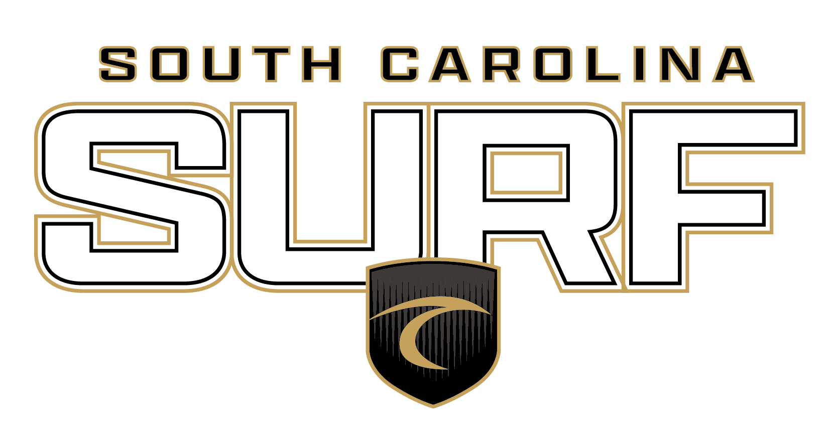 Surf 2026 Middle Chest Shield Trace Logo -South Carolina