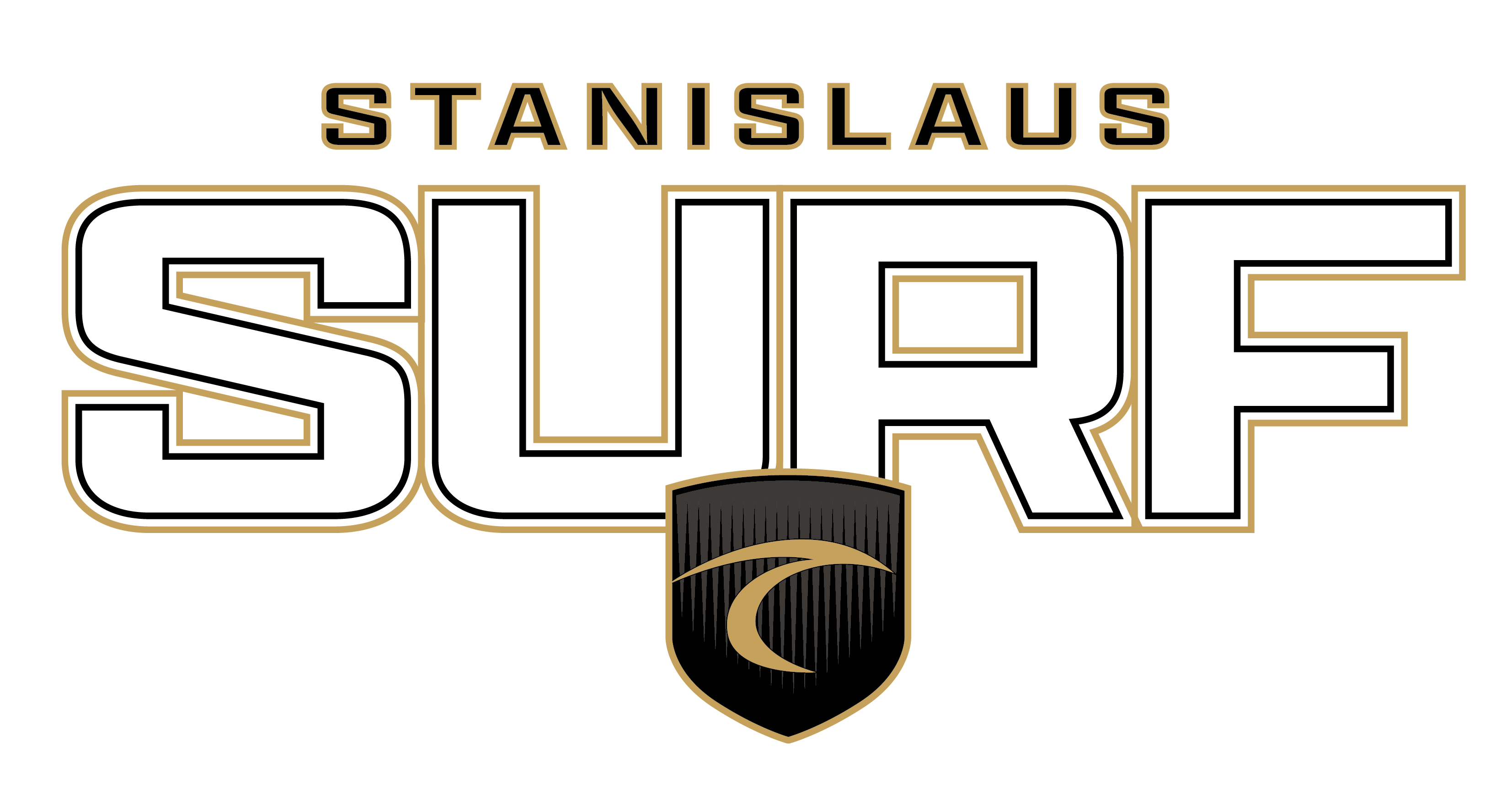 Surf 2026 Middle Chest Shield Trace Logo - Stanislaus
