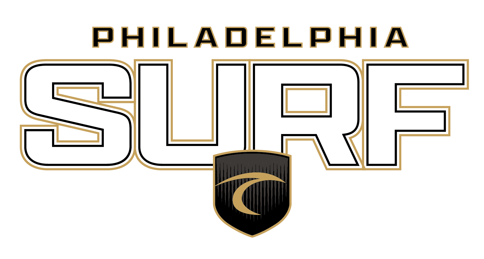 Surf 2026 Middle Chest Shield Trace Logo - Philadelphia Surf