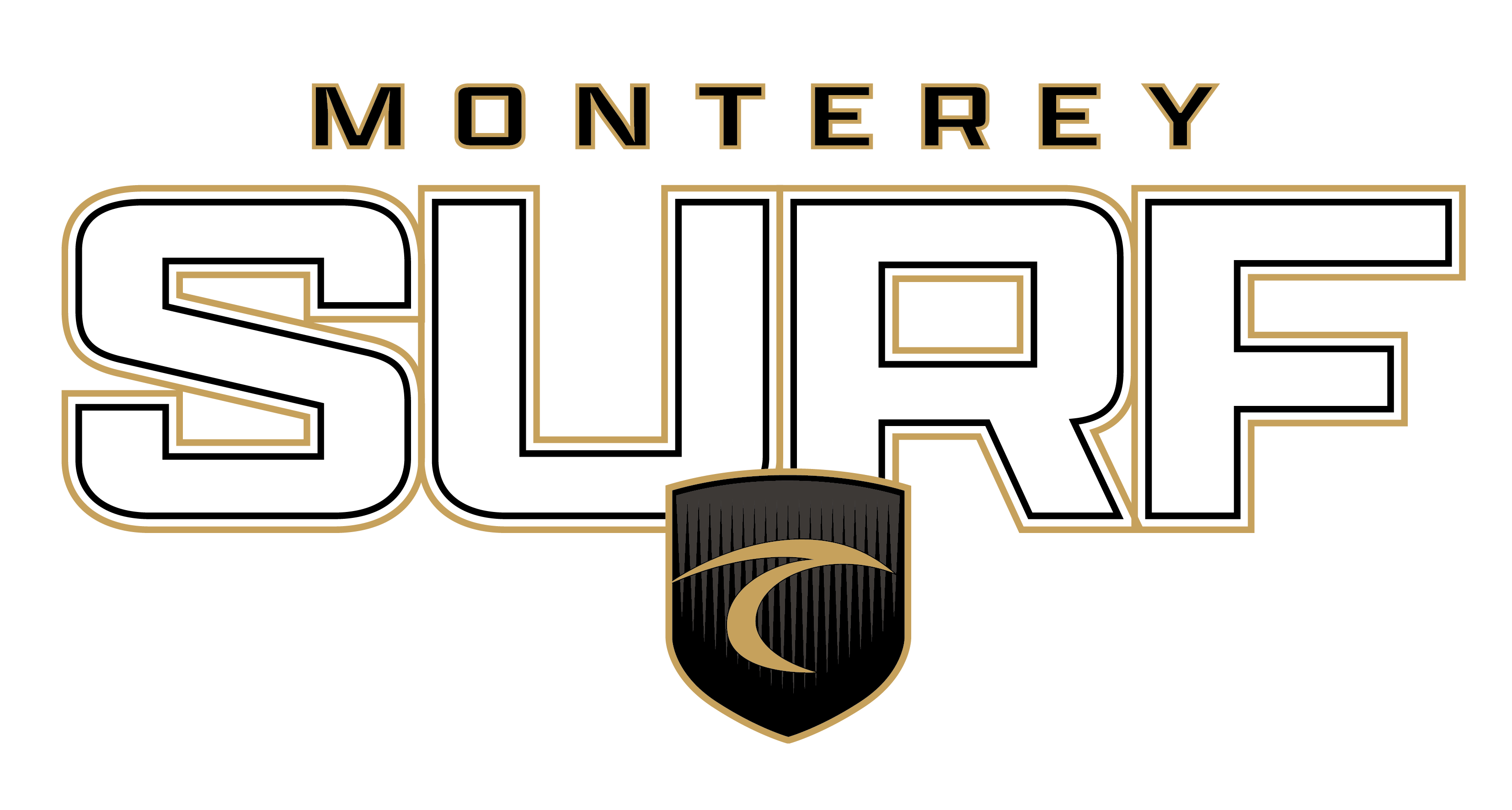 Surf 2026 Middle Chest Shield Trace Logo - Monterey