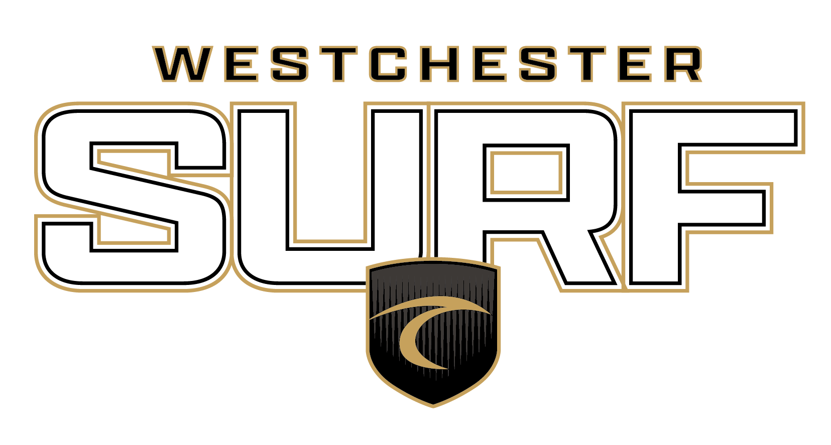 Surf 2026 Middle Chest Shield Trace Logo - Westchester Surf
