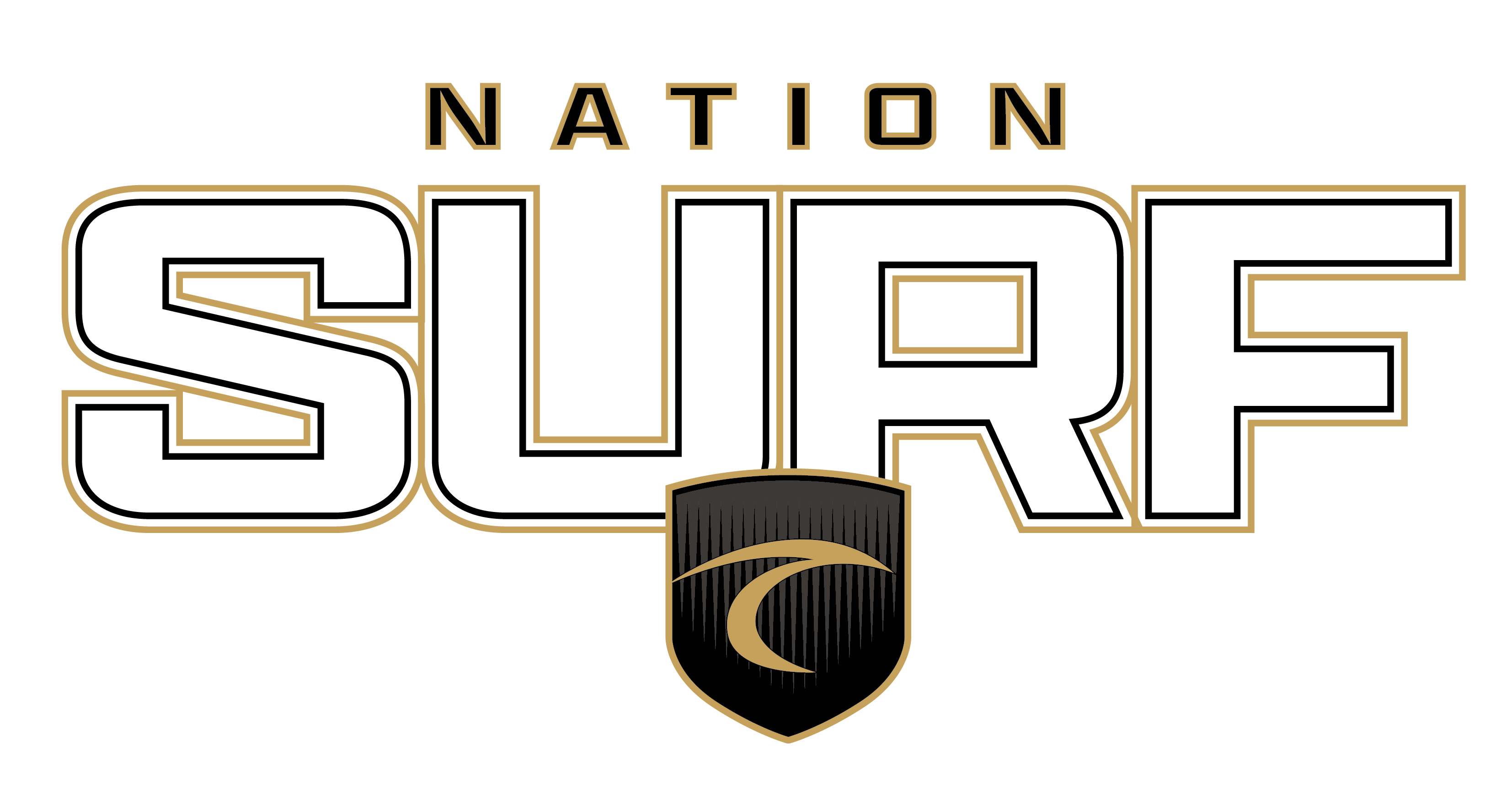 Surf 2026 Middle Chest Shield Trace Logo - Nation
