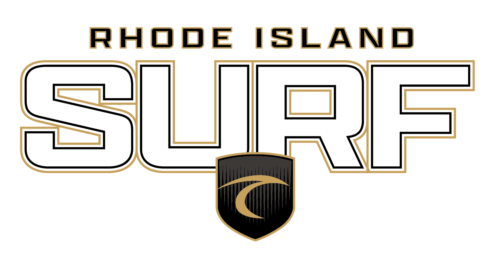 Surf 2026 Middle Chest Shield Trace Logo - Rhode Island Surf
