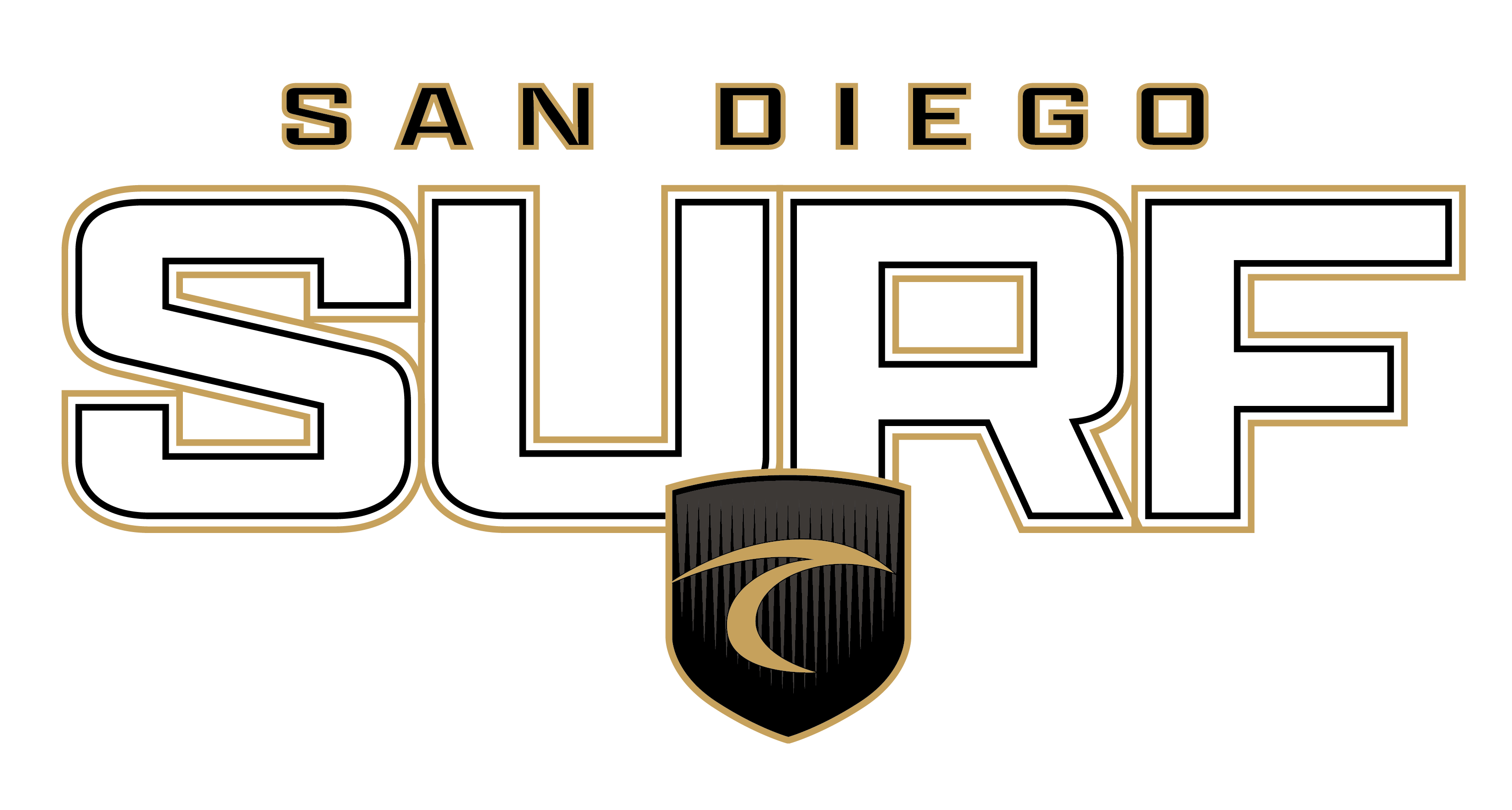 Surf 2026 Middle Chest Shield Trace Logo - San Diego