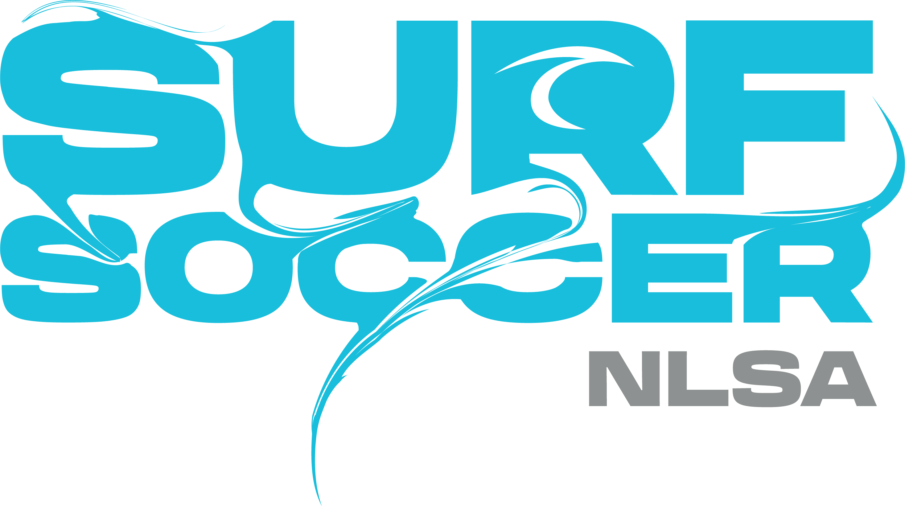 Blue Surf Soccer Paint Logo NLSA