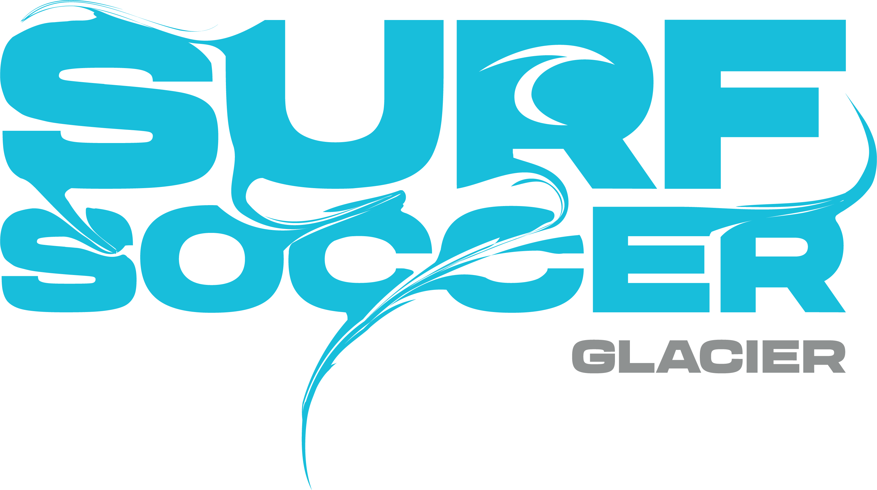 Blue Surf Soccer Paint Logo Glacier