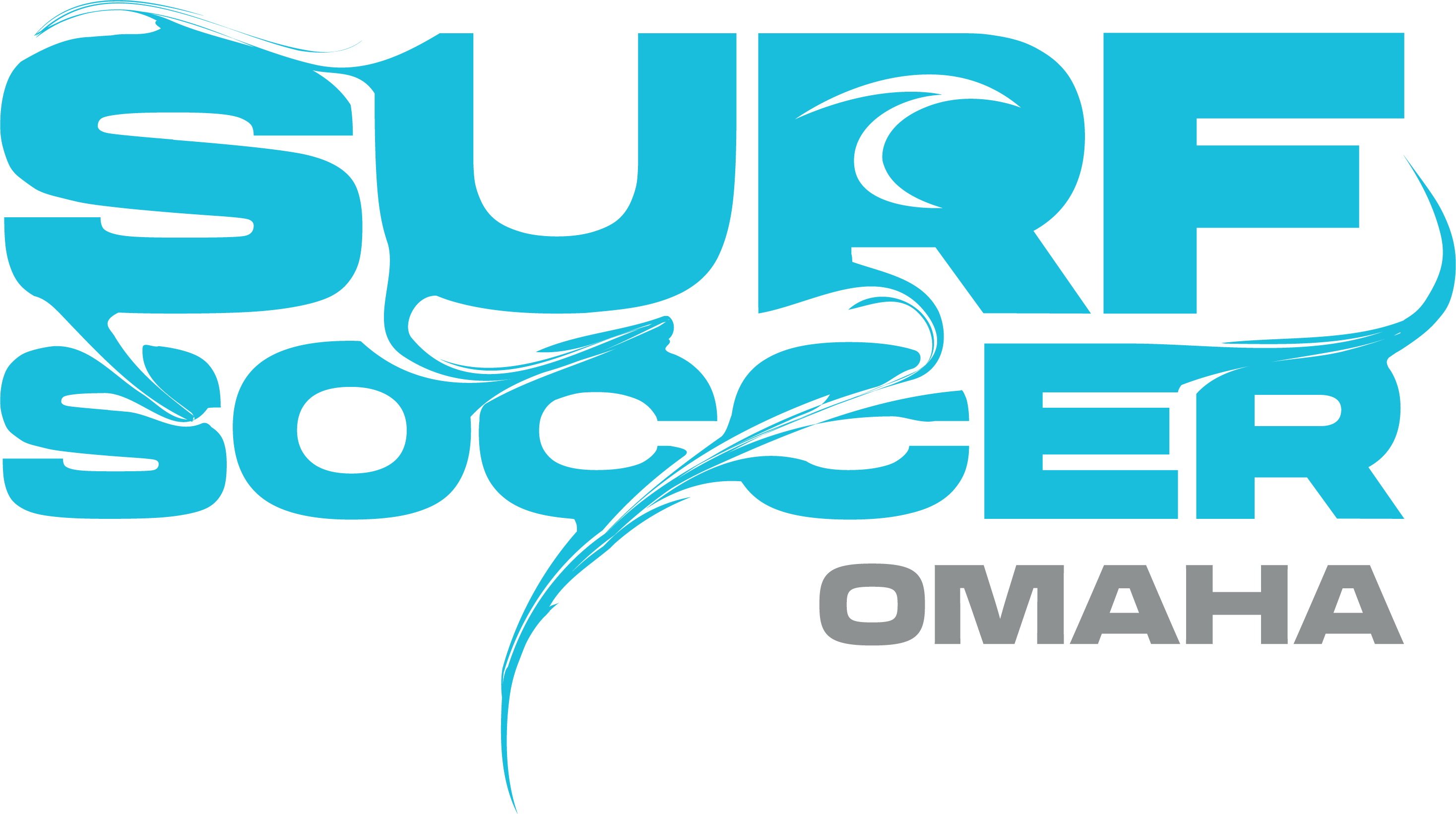 Blue Surf Soccer Paint Logo Omaha