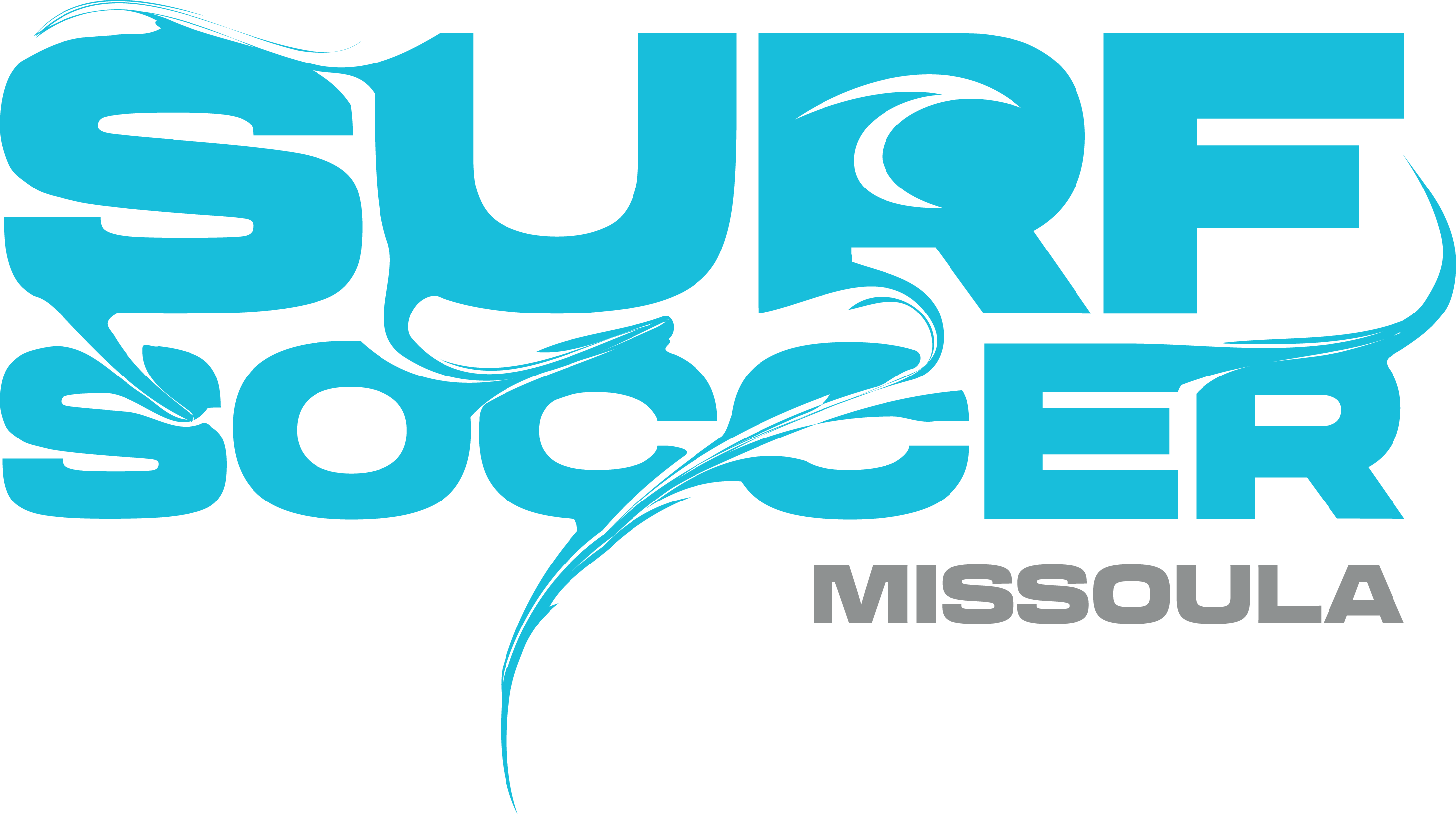 Blue Surf Soccer Paint Logo Missoula