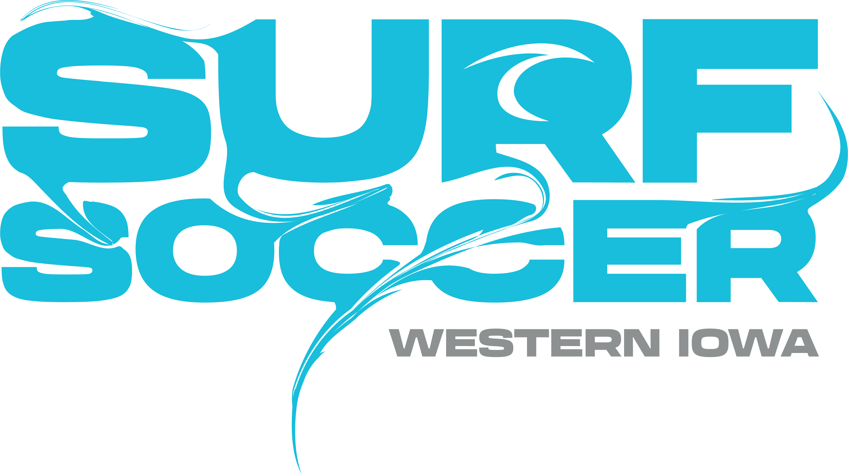 Blue Surf Soccer Paint Logo Western Iowa