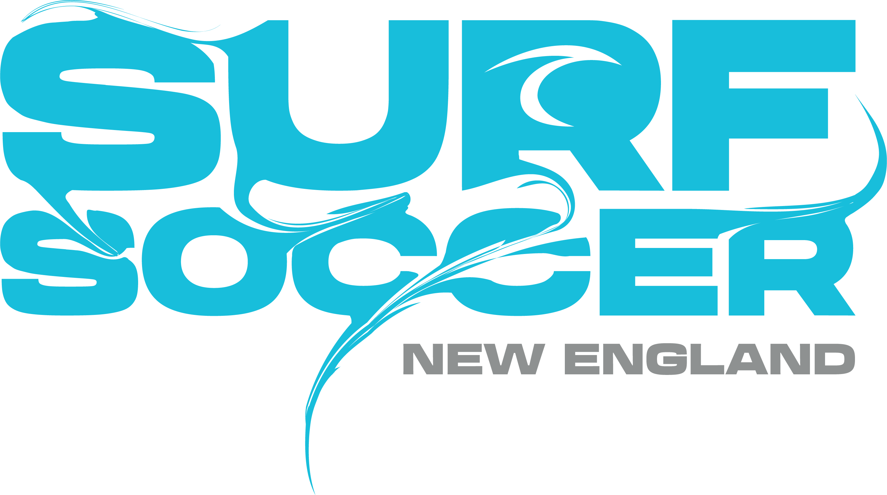 Blue Surf Soccer Paint Logo New England