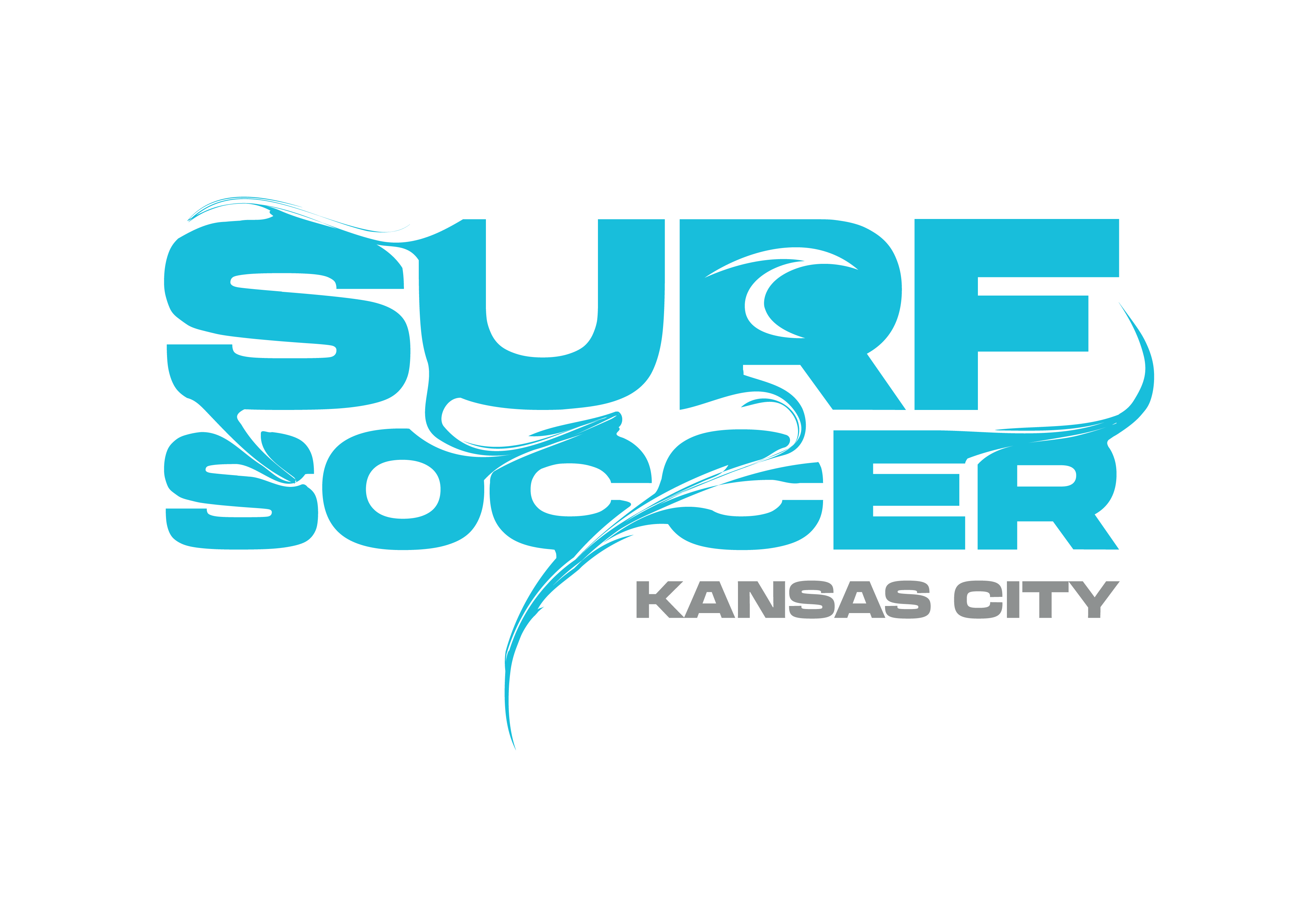 Blue Surf Soccer Paint Logo Kansas City