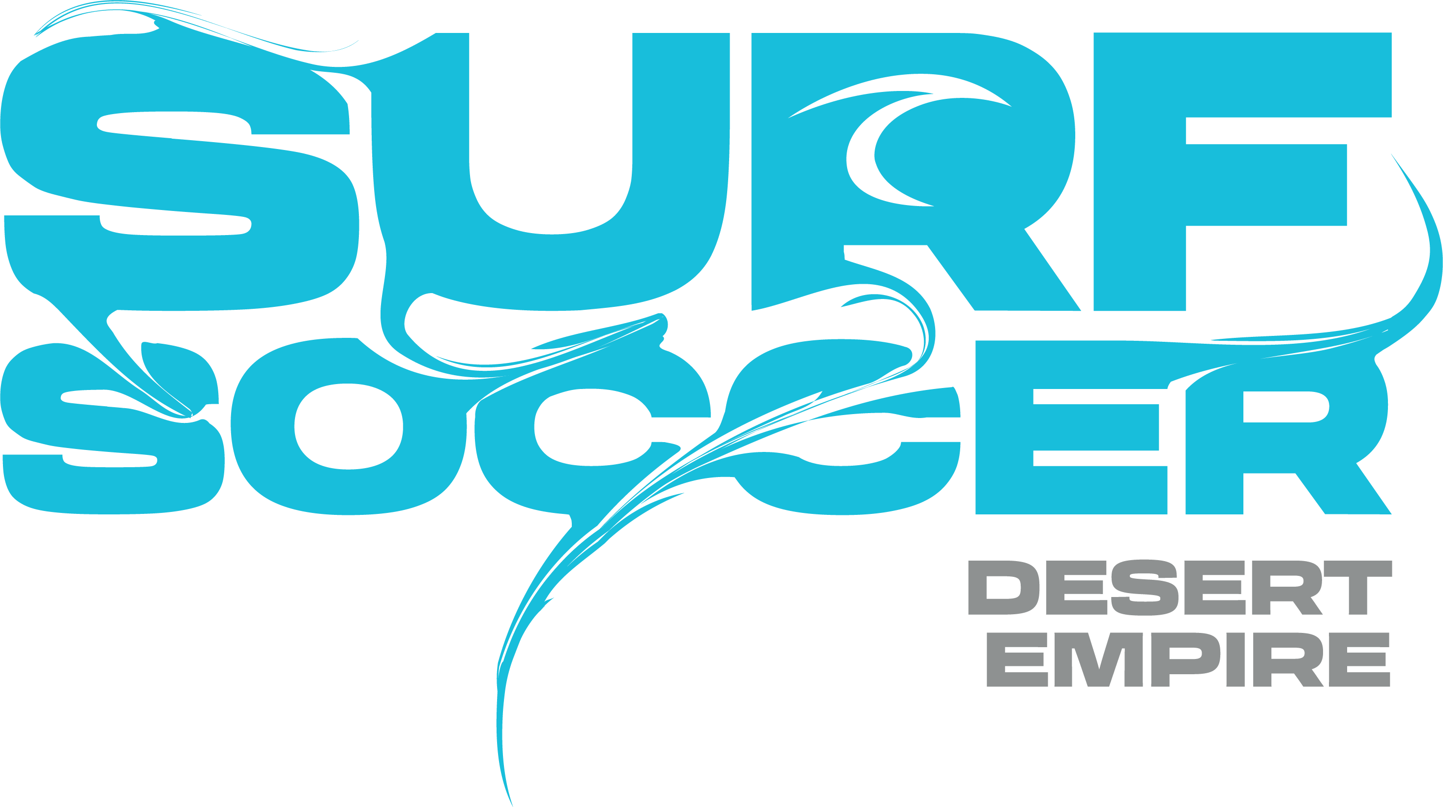 Blue Surf Soccer Paint Logo Desert Empire