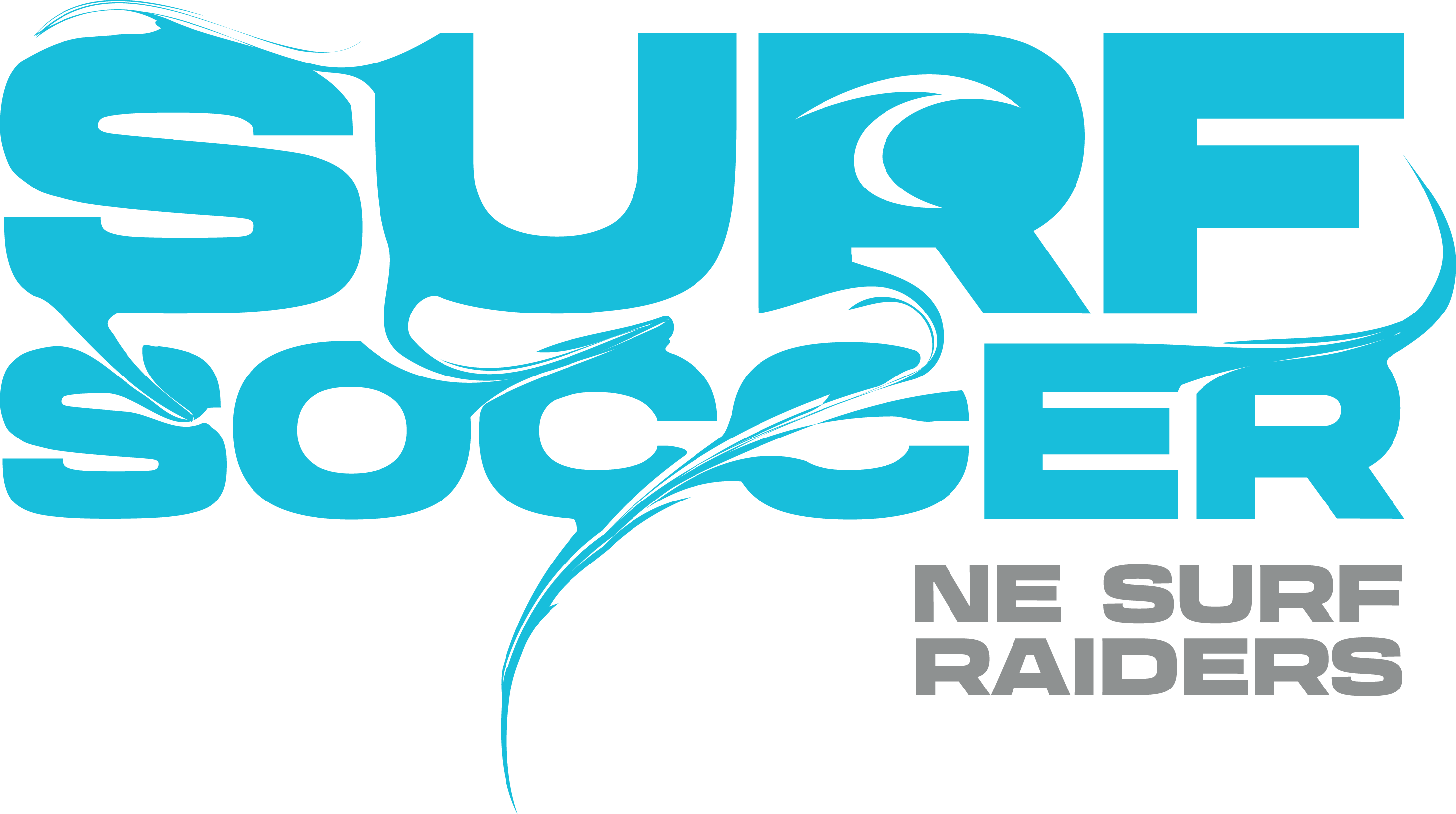 Blue Surf Soccer Paint Logo NE Raiders