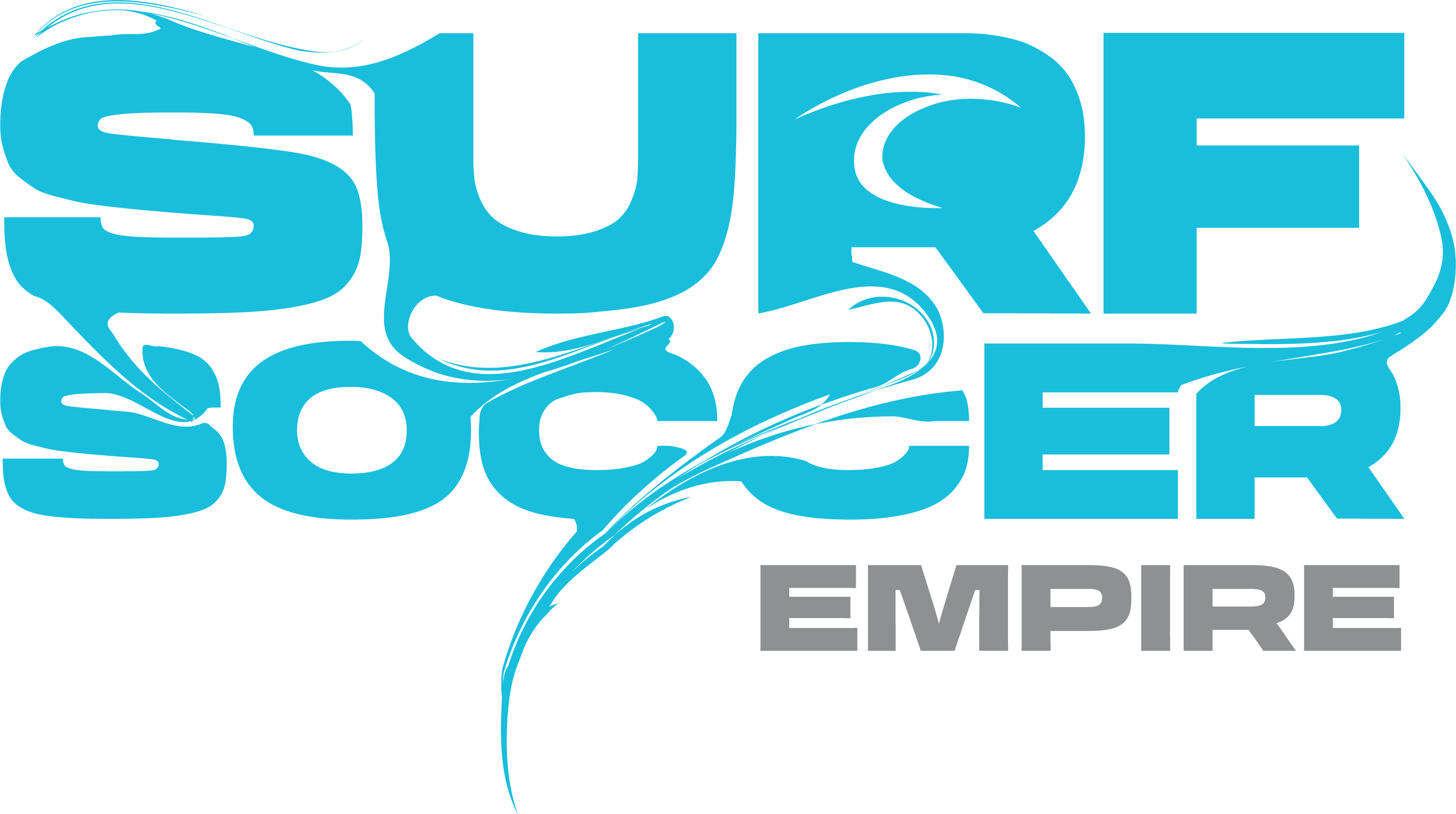 Blue Surf Soccer Paint Logo Empire