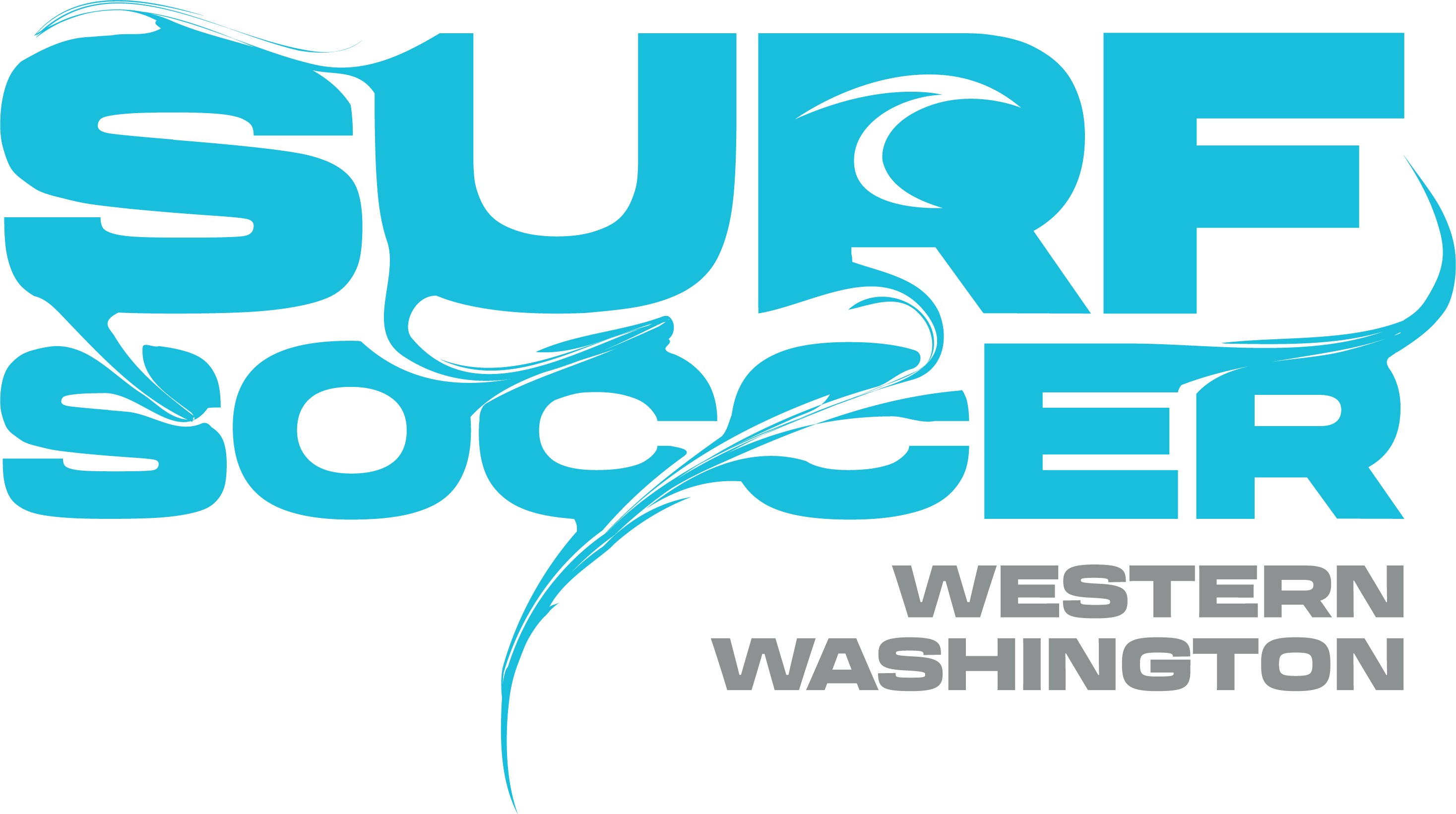 Blue Surf Soccer Paint Logo Western Washington