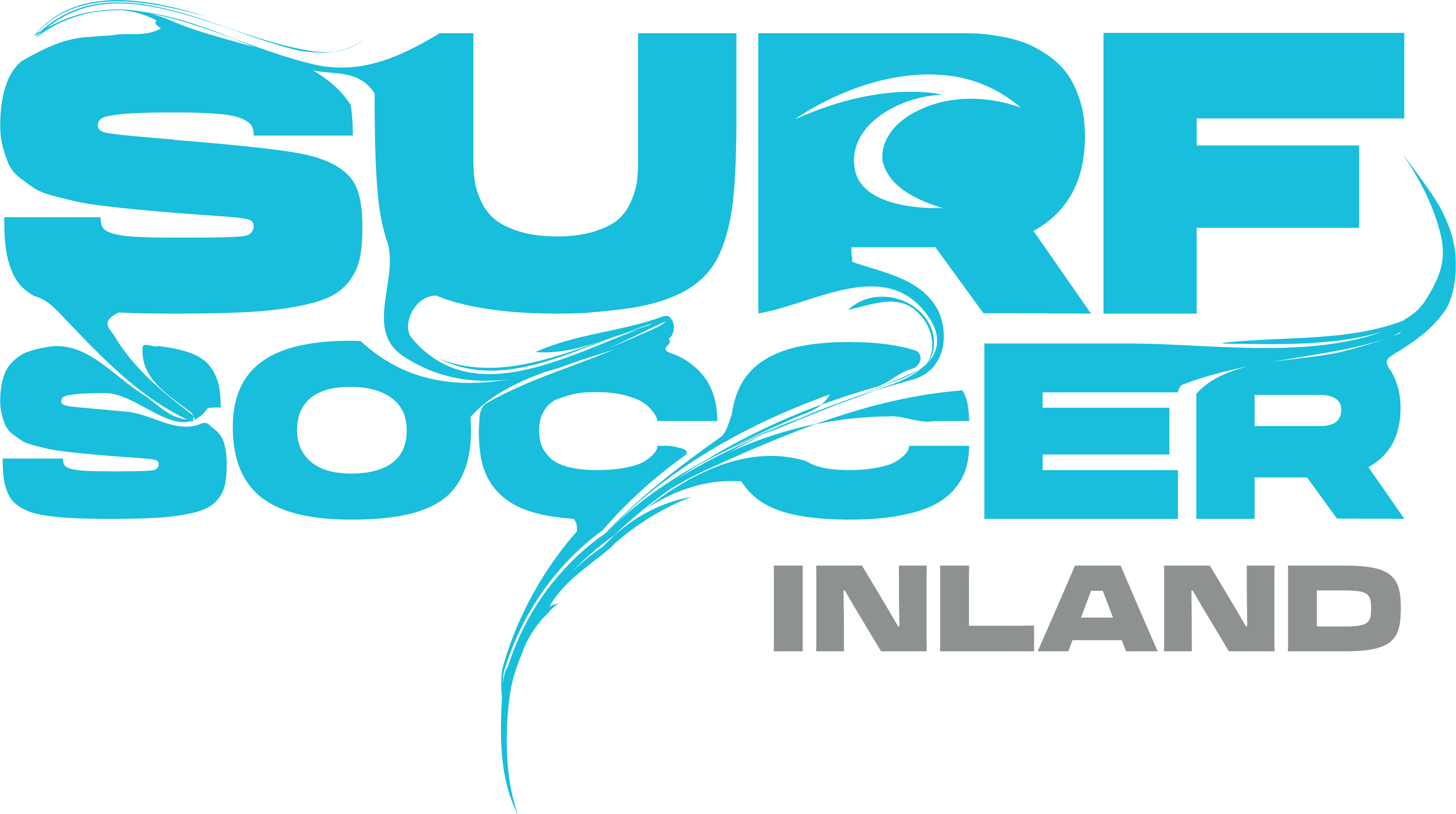 Blue Surf Soccer Paint Logo Inland