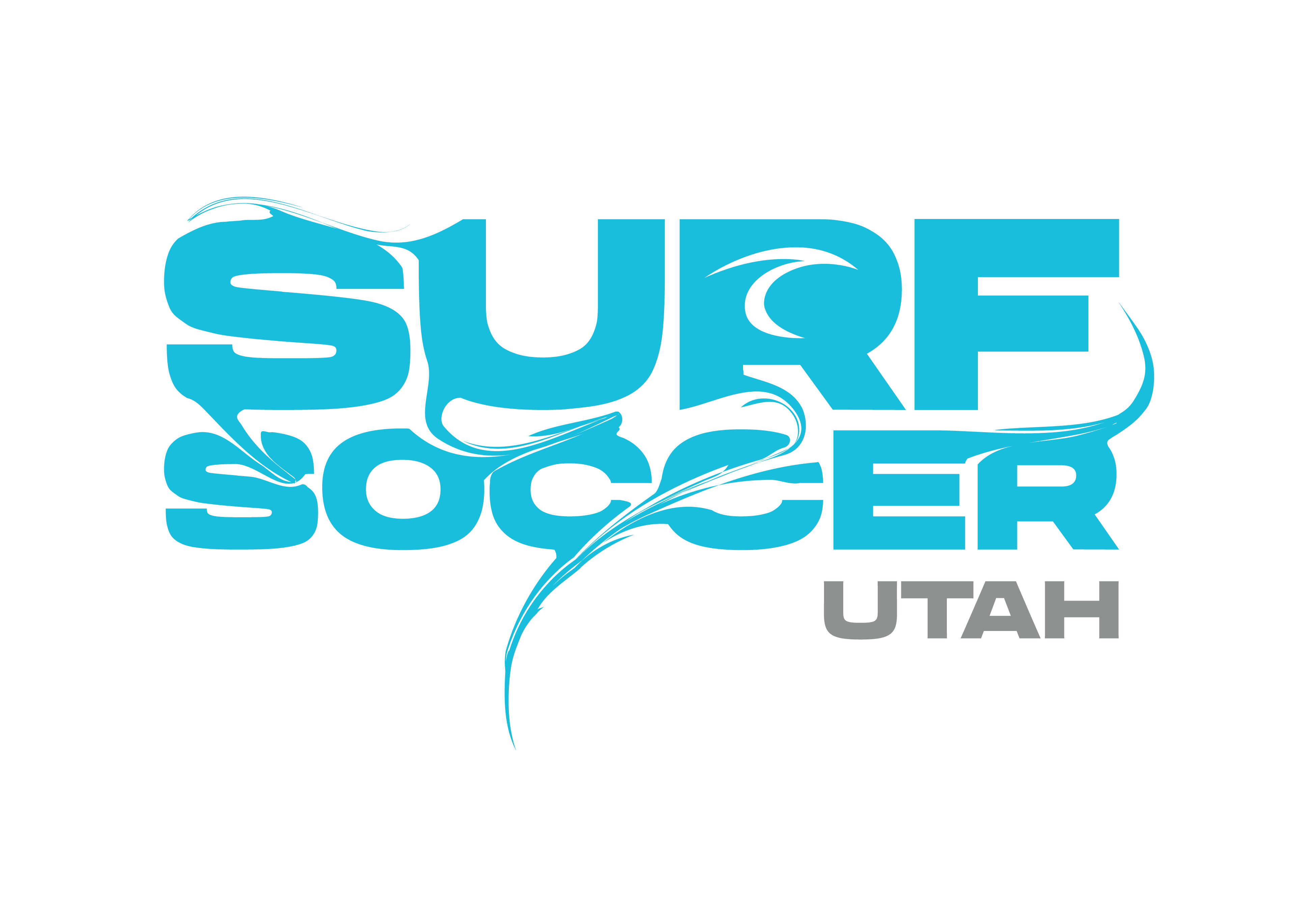 Blue Surf Soccer Paint Logo Utah