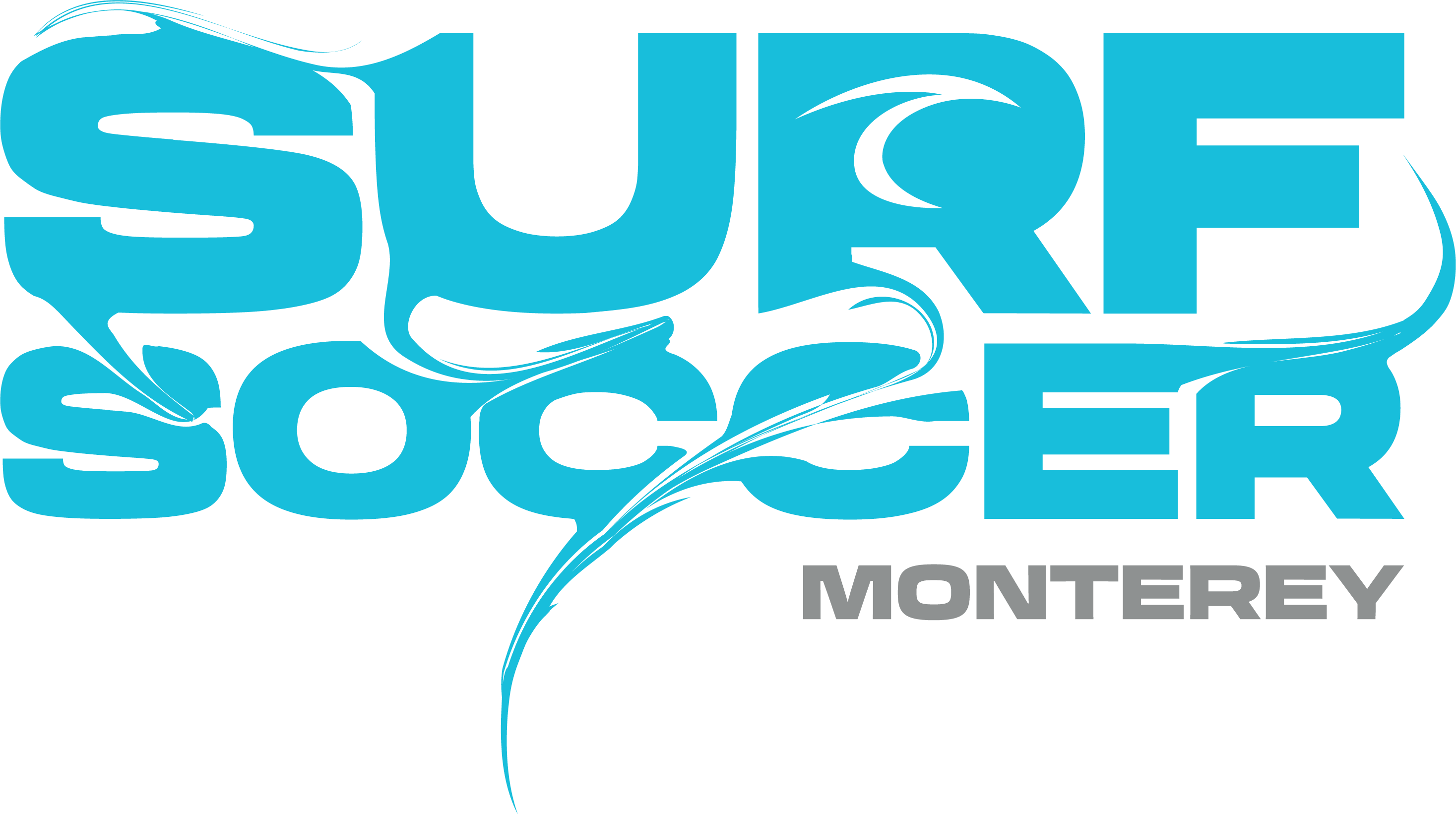 Blue Surf Soccer Paint Logo Monterey