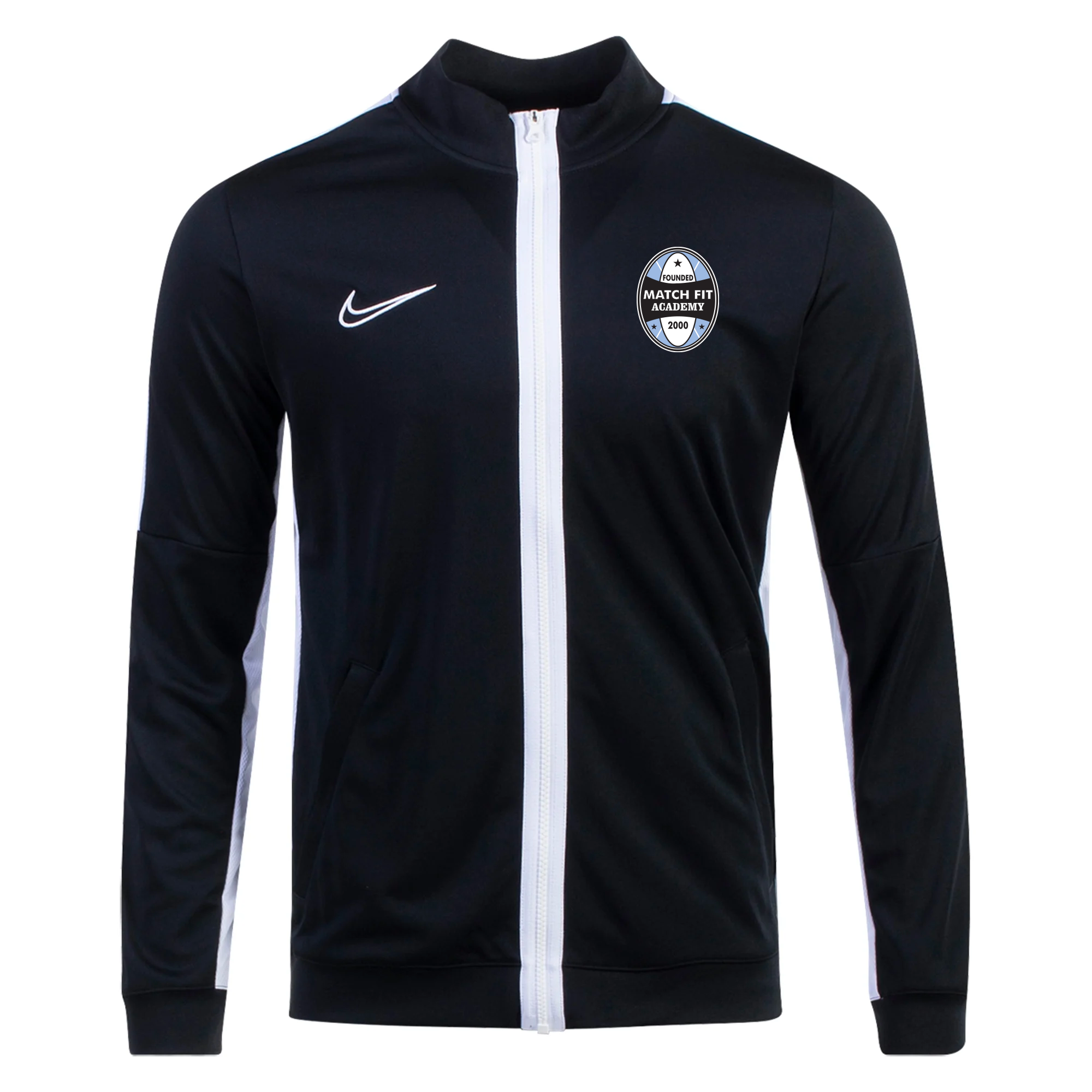 Chaqueta deportiva con cremallera completa Nike Coach 2023 para mujer, color negro