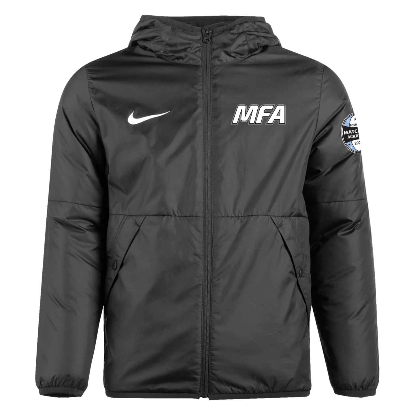 Chaqueta impermeable Nike Thermal Repel para mujer MFA Coach 2023 - Negra