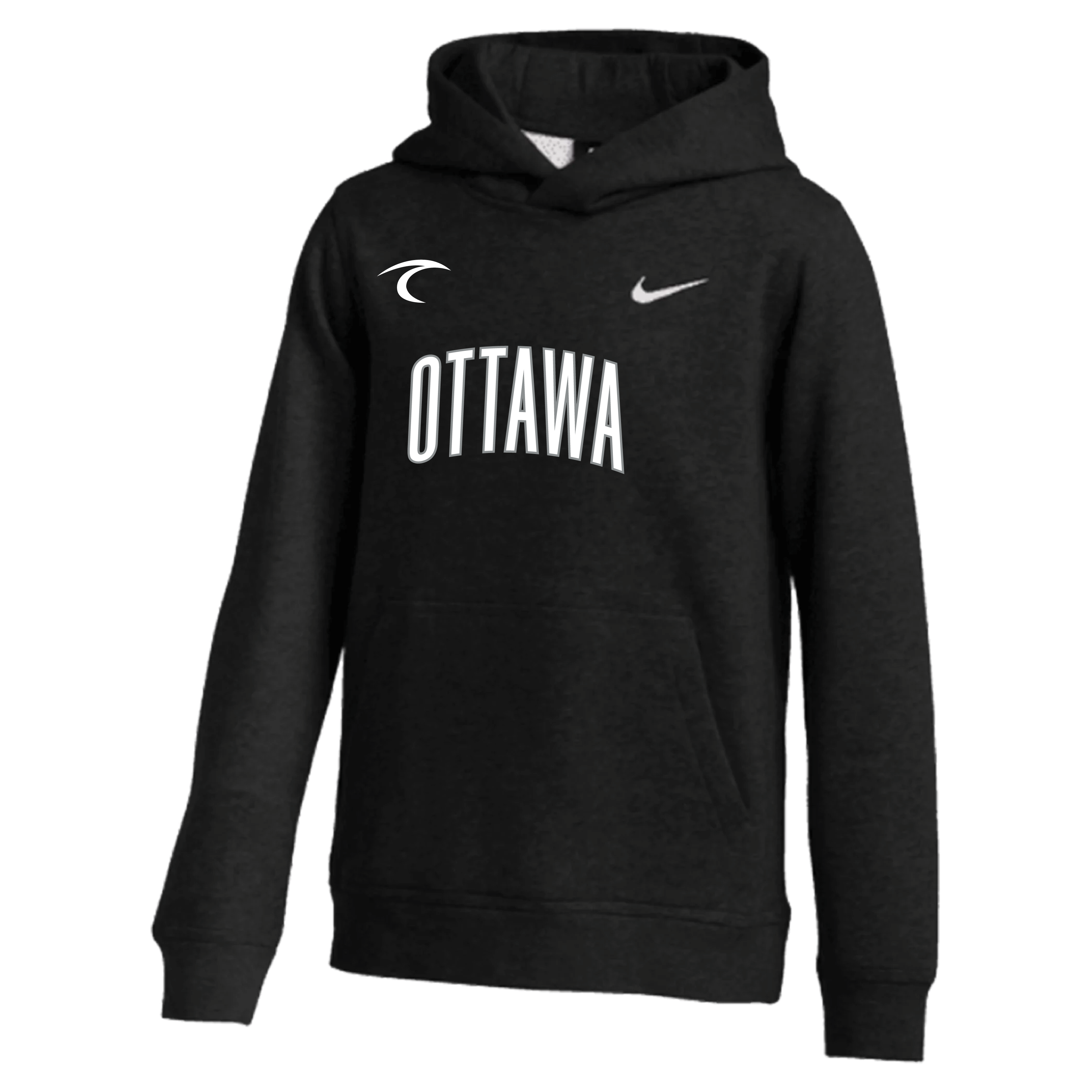 Sudadera con capucha universitaria Ottawa City SC 2024 - Negra